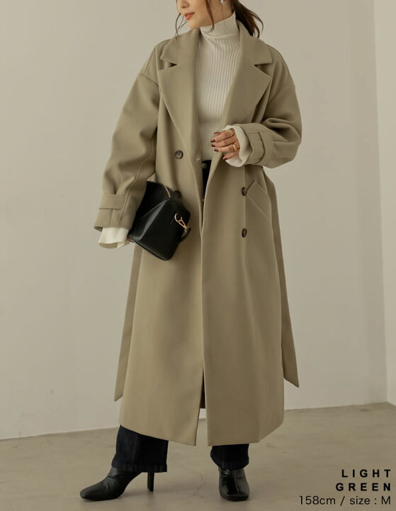 楽天市場】Mサイズ [WINTER COLLECTION]モッサダブルブレストトレンチ 