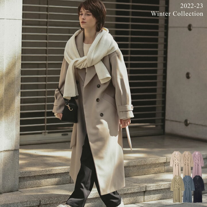 楽天市場】Mサイズ [WINTER COLLECTION]モッサダブルブレストトレンチ  