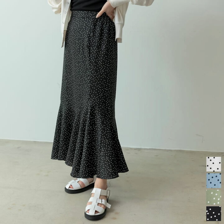 楽天市場】【SPRING FAIR】Mサイズ ランダムドットマーメイドスカート  