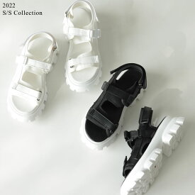 【SPRING FAIR】S-3Lサイズ[2022S/S COLLECTION]チャンキーソール厚底スポーツサンダル レディース 春 夏 / シューズ サンダル スポサン 厚底 靴 シューズ