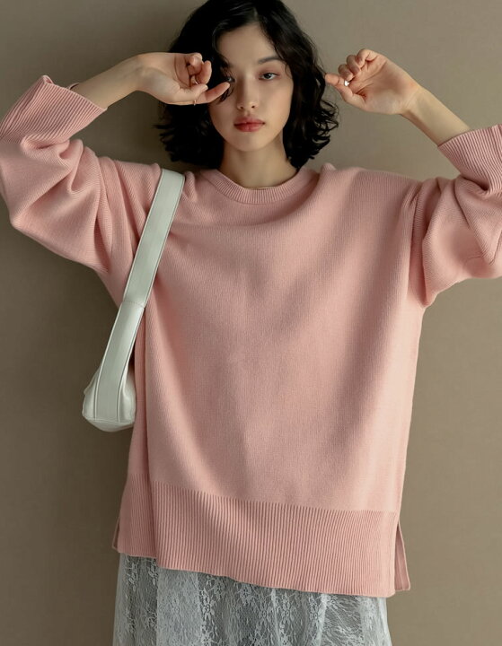 楽天市場】ミラノリブスウェットニットプルオーバー ニット レディース  