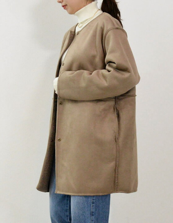 楽天市場】【SPRING FAIR】M/Lサイズ リバーシブルボアムートンミドル 