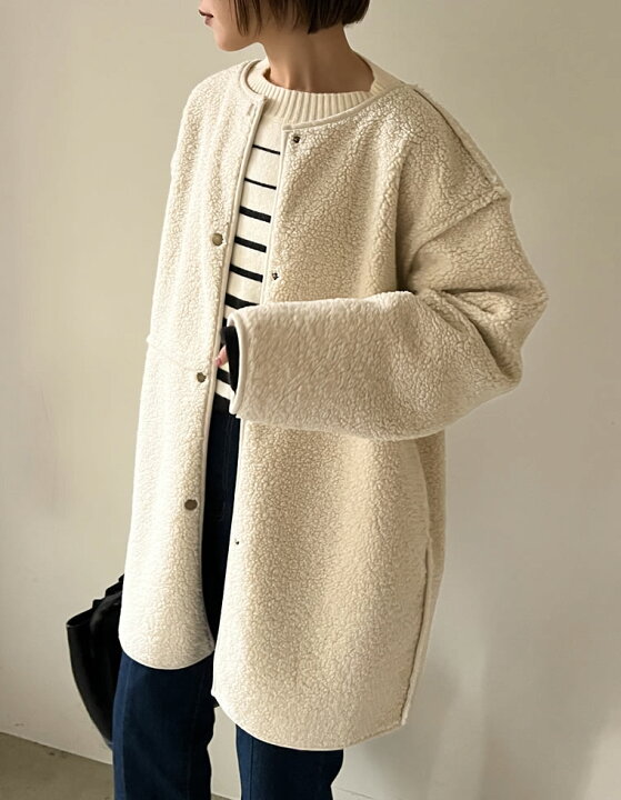 楽天市場】【SPRING FAIR】M/Lサイズ リバーシブルボアムートンミドル 