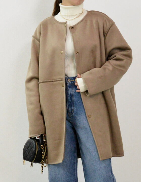 楽天市場】【SPRING FAIR】M/Lサイズ リバーシブルボアムートンミドル 