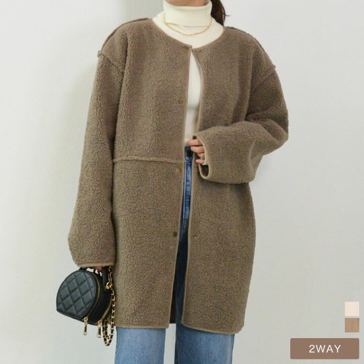 楽天市場】【SPRING FAIR】M/Lサイズ リバーシブルボアムートンミドル  