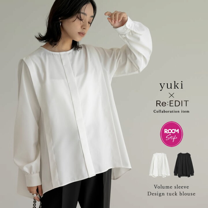 楽天市場】[yukiコラボ][楽天ROOMコラボ]ボリュームスリーブショルダー 