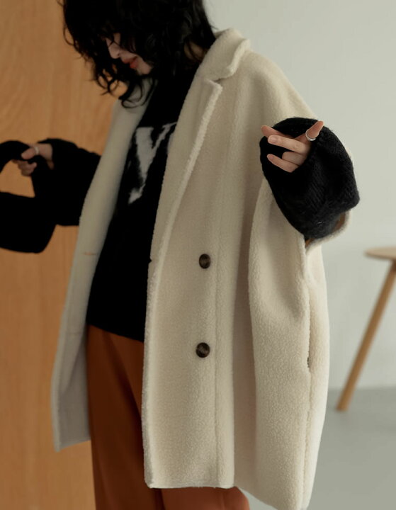 楽天市場】フリーサイズ [2023A/W COLLECTION]フェイクムートンボア 