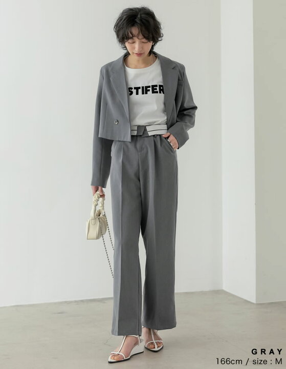 楽天市場】M/Lサイズ [2023S/S COLLECTION]ショート丈テーラード 