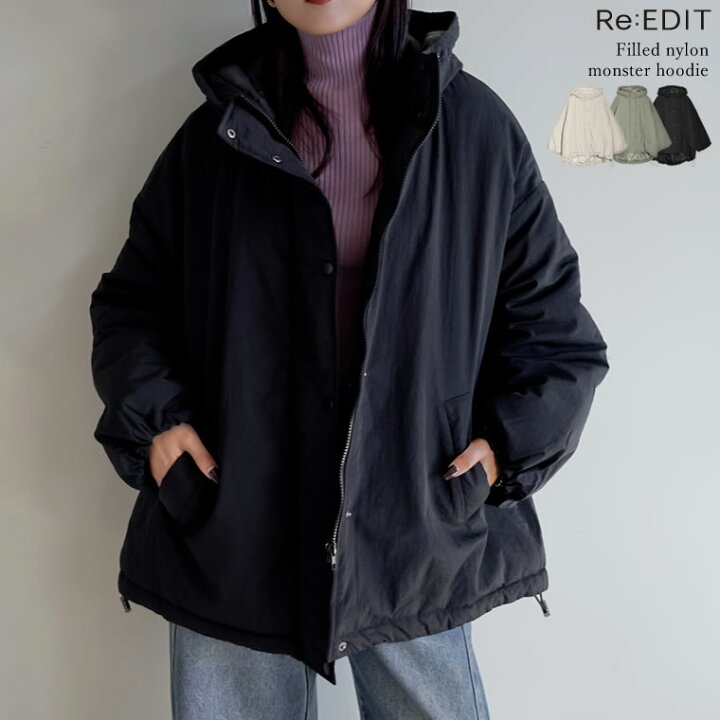 楽天市場】[低身長サイズ有]ナイロン中綿入りオーバーサイズモンスター