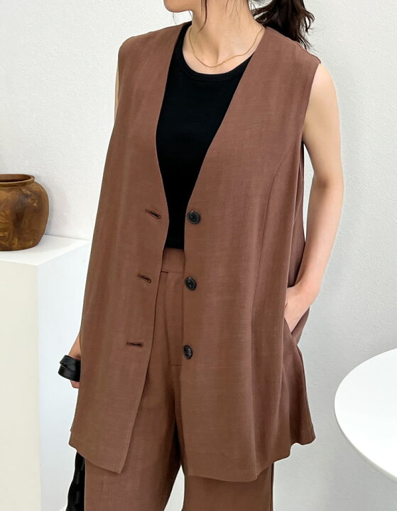 専門店では 希少eskandar エスカンダーデザイン羽織ジャケットジレ美品