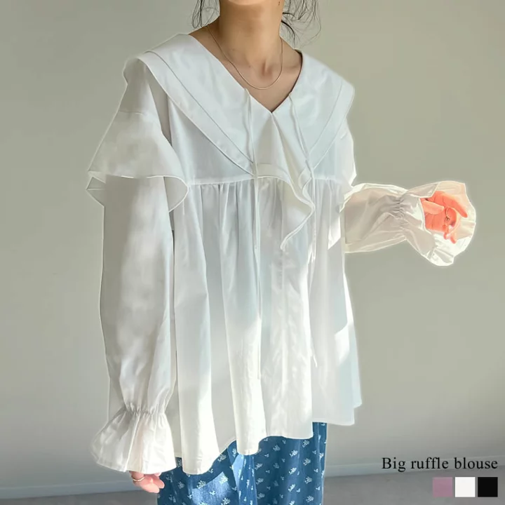 楽天市場】【全品2BUY15％OFFクーポン】オーバーサイズビッグフリル 