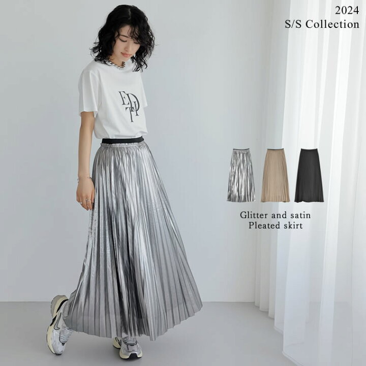 楽天市場】【OUTLET】SC/M/Lサイズ[低身長サイズ有]グリッタープリーツ 