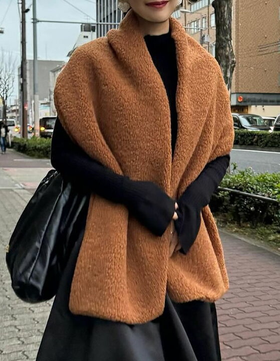 楽天市場】フリーサイズ テディボアショールマフラー レディース /秋  