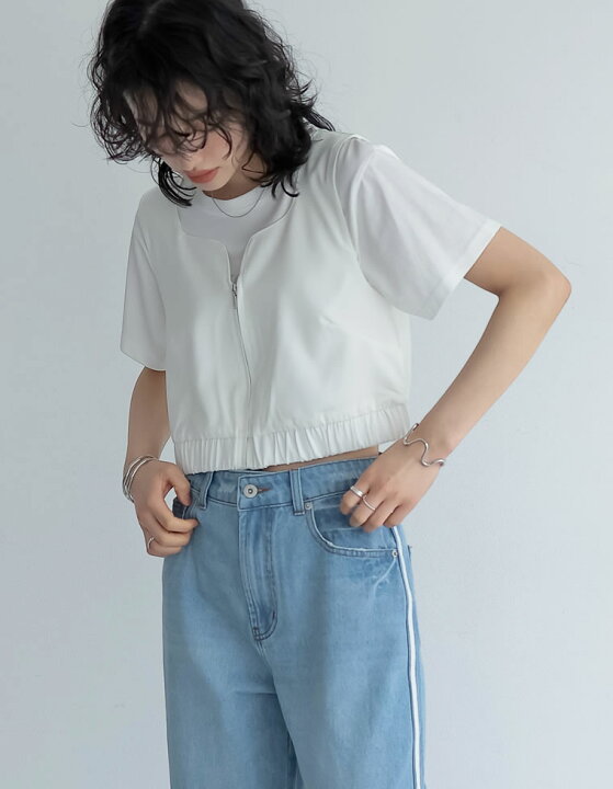 楽天市場】【SPRING FAIR】M/Lサイズサテンハートネックフロントジップ 