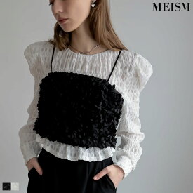 【TIME SALE×最大1,000円OFFクーポン】M/Lサイズ [2024SS COLLECTION][MEISM by Re:EDIT]フラワーチュールベアキャミビスチェ レディース 春 夏 / セレモニー トップス キャミソール ビスチェ オケージョン