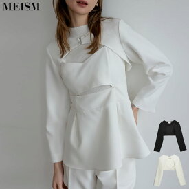 【TIME SALE！ 3498円～4/30まで】M/Lサイズ [2024SS COLLECTION][MEISM by Re:EDIT]ベリーショートジャケット レディース 春 夏 / ジャケット レディース ショート丈 セレモニー オケージョン 結婚式 卒業式 入学式 セットアップ