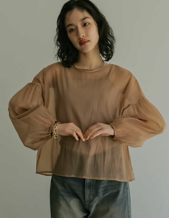楽天市場】【SPRING FAIR】M/Lサイズ 前後2WAYシアー袖ボリューム  