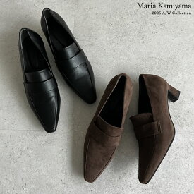 【SPECIAL FAIR】[大きいサイズ有]ポインテッドトゥヒールローファー レディース 春 夏 春夏 リエディ シューズ ローファー ポインテッドトゥ ヒール スクエア オフィスカジュアル オフィス オケージョン セレモニー 通勤