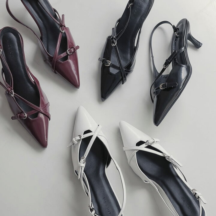 楽天市場】[大きいサイズ有]ポインテッドトゥミュール レディース 夏 untitlab Velo Flex Heels ポインテッドトゥ ミュール