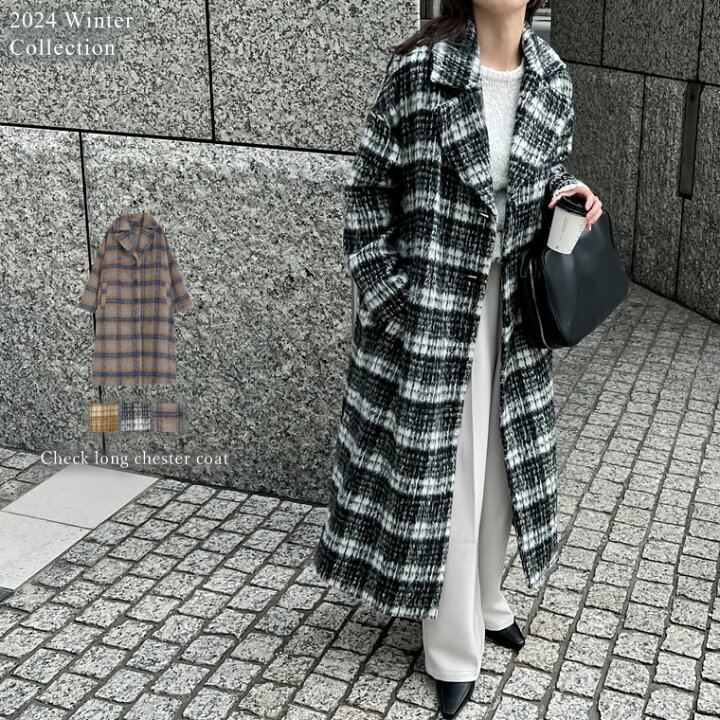 楽天市場】【限定！70%OFFクーポンで3000円】起毛チェック柄ロング  