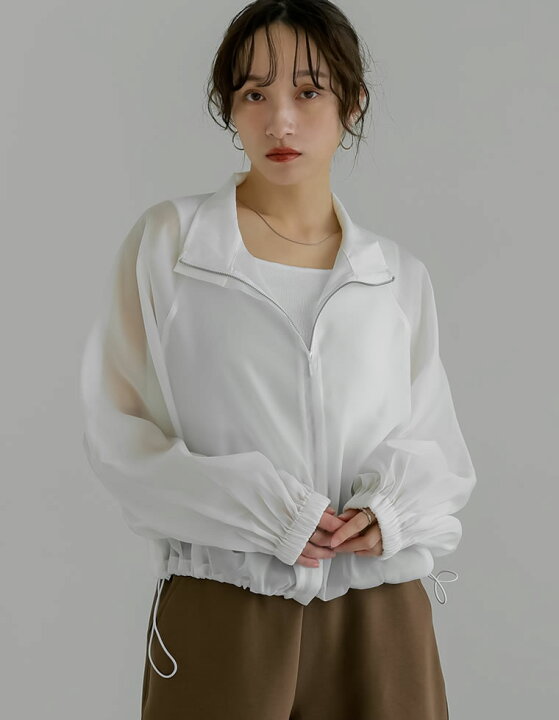 楽天市場】【SPECIAL FAIR】シアーZIPブルゾン シアージャケット 