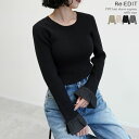 【8日19:00〜6H限定！2BUY20%OFFクーポンで3,600円】袖オーガンジーフリルニットトップス レディース 秋 冬 リエディ …