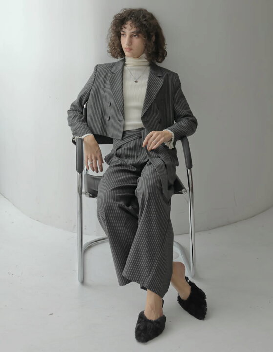 楽天市場】[2025 WINTER COLLECTION]微起毛ストライプショート 