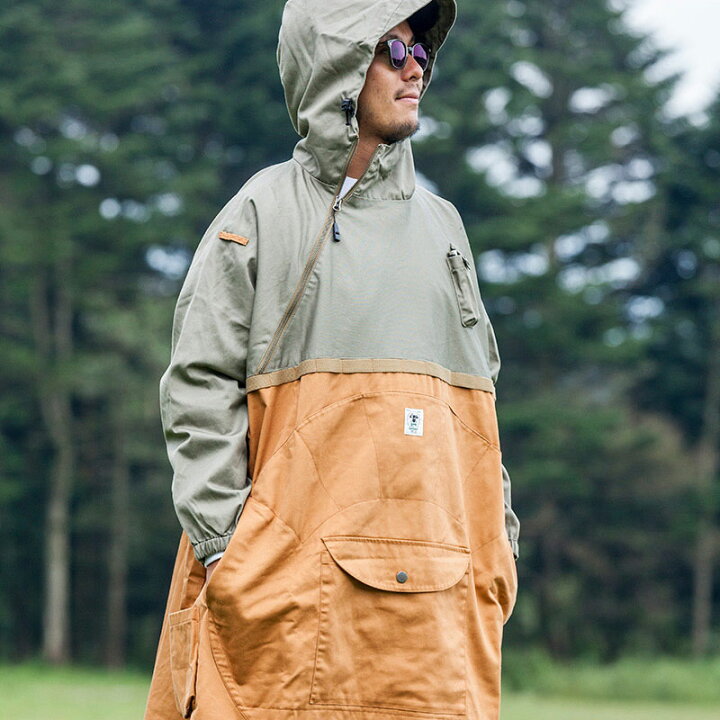 【新品未使用】grn HIASOBI CAMPER PONCHO 焚き火ポンチョ