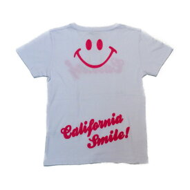 カリサーフ tシャツ レディース 半袖 2019新作 バックチェーン刺繍 スマイリーフェイス カリフォルニアスマイル 全2色 レディースM-XL　送料無料