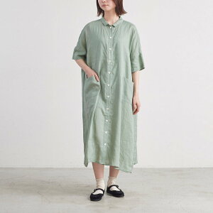 HEAVENLY �w�u�����[ ���f�B�[�X �����s�[�X 60/1 Linen Wide Shirt Onepiece / 60/1 ���l�� ���C�h �V���c �����s�[�X 2425012
