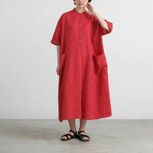 HEAVENLY �w�u�����[ ���f�B�[�X �����s�[�X 60/1 Linen Wide Shirt Onepiece / 60/1 ���l�� ���C�h �V���c �����s�[�X 2425012
