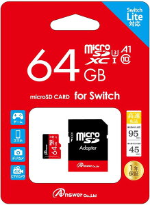 yVizSwitch Answer microSDXCJ[h (64GB)ySDJ[hA_v^t/UHS-1/xKi:U3zy[ցz