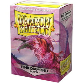 【新品】ドラゴンシールド スリーブ スタンダードサイズ[63x88mm] マット (Pink Diamond)〔100枚入〕【宅配便】