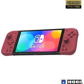 【新品】Switch HORI グリップコントローラー Fit for Nintendo Switch (アプリコットレッド)【宅配便】