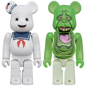 �y�V�i�z2026/08���� BE@RBRICK STAY PUFT MARSHMALLOW MAN �� SLIMER 100% 2PCS SET�y��z�ցz