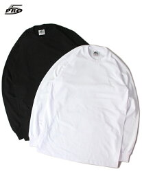 【インポート】PRO5 USA 6.7oz SUPER HEAVY Long Sleeve T-Shirt white / black プロファイブ 6.7オンス スーパーヘヴィー ロングスリーブTシャツ ホワイト ブラック