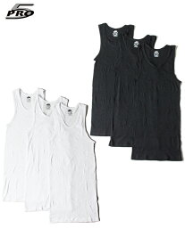 【インポート】オフィシャル3枚パック PRO5 USA 3Pack Comfort Fit A-Shirts white / black プロファイブ Aシャツ タンクトップ ホワイト ブラック