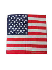 【メール便対応商品 2点まで】USAフラッグ バンダナ ハンカチ スカーフ コットン 星条旗 USA FLAG BANDANA