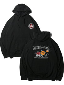 【インポート】ZENALOA LOGO PULLOVER HOODIE black シナロア ロゴ プルオーバーフーディ ブラック