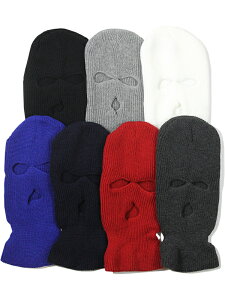 �y�C���|�[�g�z3 Holes TACTICAL FACE MASK chacoal / gray / navy / red / royal / white / black �t�@�C�X�}�X�N �A�N���� �j�b�g�L���b�v �j�b�g�X �r�[�j�[