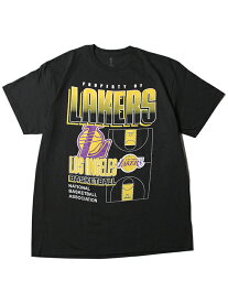 【インポート】NBA LOS ANGELS LAKERS SHORT SLEEVE TEE black エヌビエー ロサンゼルス レイカーズ 半袖 Tシャツ ブラック