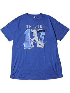 �yUS���f���zMLB PLAYERS CHOISE UNIFORM NUMBER SHOHEI OHTANI #17 SHORT SLEEVE TEE heather blue �G���G���r�[ �v���C���[�Y �`���C�X ���j�t�H�[���i���o�[ ��J�ĕ� �V���[�g�X���[�u T�V���c �w�U�[�u���[