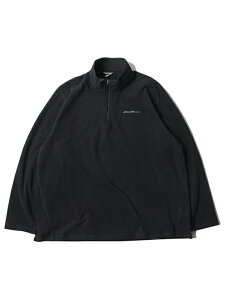 Eddie Bauer HALF ZIP POLAR FLEECE JACKET black �G�f�B�[�o�E�A�[ �n�[�t�W�b�v �|�[�� �t���[�X �W���P�b�g �u���b�N