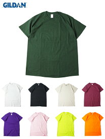 【USモデル】GILDAN Ultra Cotton 6.0 oz Short Sleeve T-Shirt S/S ギルダン 6オンス Tシャツ 半袖 ウルトラコットン 無地 プレーン 全9色