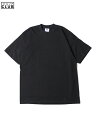 【USモデル】PRO CLUB 6.5oz HEAVY WEIGHT CREWNECK S/S Tee black プロクラブ 6.5オンス ヘビーウェイト Tシャツ 半袖 無地 プレーン ブラック 黒