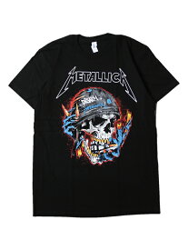 【インポート】 METALLICA"ON FIRE" SHORT SLEEVE TEE SHIRTS black メタリカ オンファイアー フォト 半袖Tシャツ ブラック Threads on demand