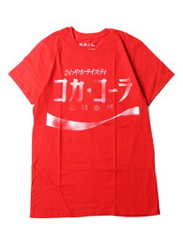 【インポート】Coca Cola KATAKANA LOGO SHORTSLEEVE TEE red コカコーラ カタカナ ロゴ 半袖Tシャツ レッド
