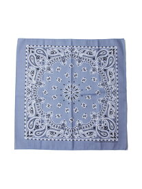 【メール便対応商品 2点まで】HAV-A-HANK PAISLEY BANDANA Made in USA chambray blue ハバハンク ペイズリー バンダナ シャンブレー ブルー(BAND-M0001)