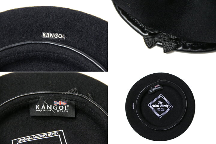 楽天市場】【USモデル】KANGOL MONTY BERET black カンゴール ベレー帽 ウール 帽子 黒 ブラック : game  clothing