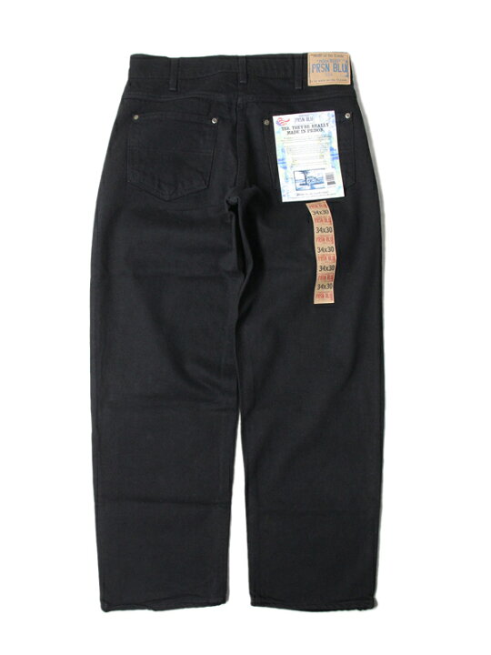 楽天市場】【インポート】PRISON BLUES RINSED BLACK BASIC -Relax Fit 